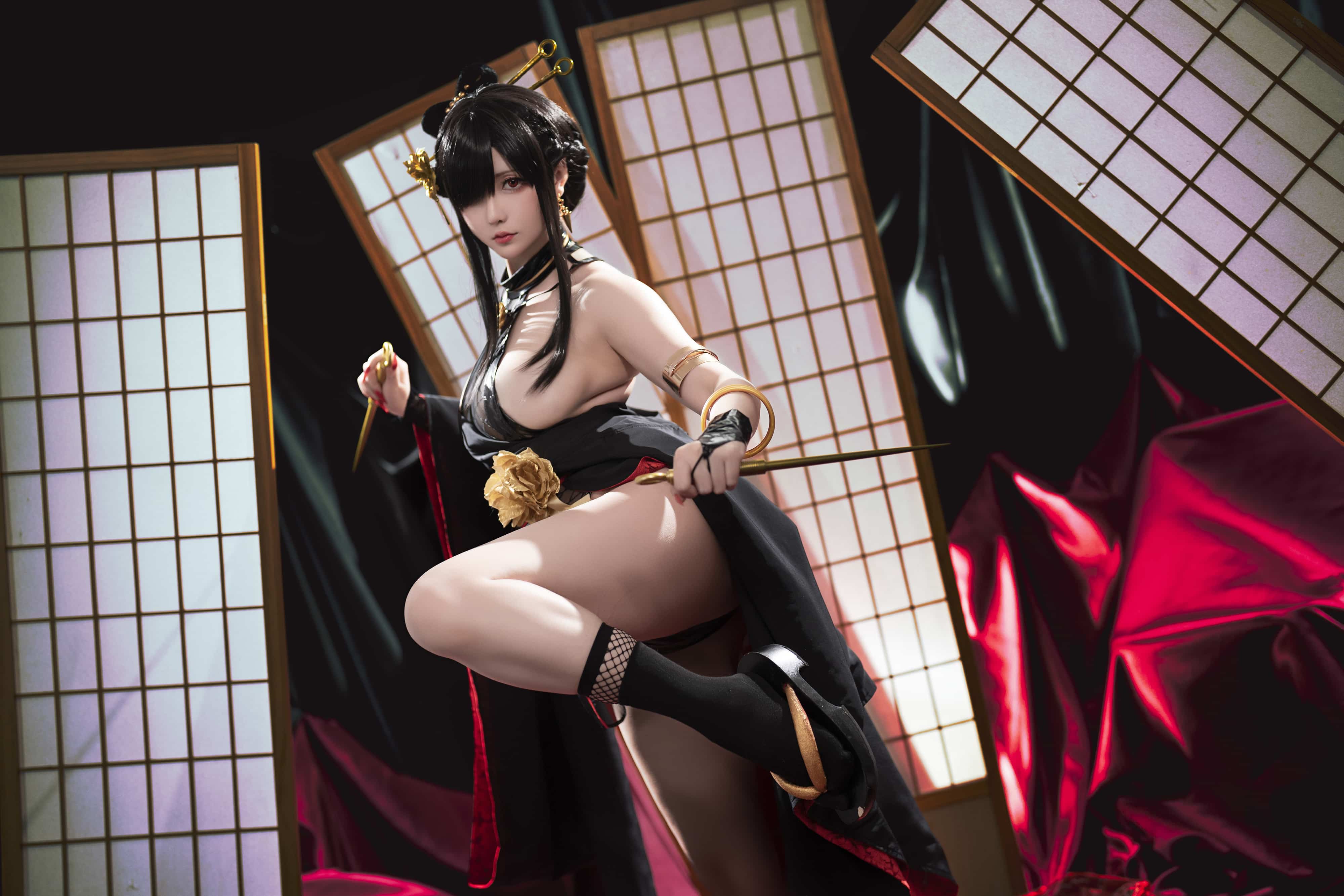 [图包]星之迟迟 - 约尔-圣诞3 同人和风战斗服&赠品 黑贞[78P+2V/816MB]
