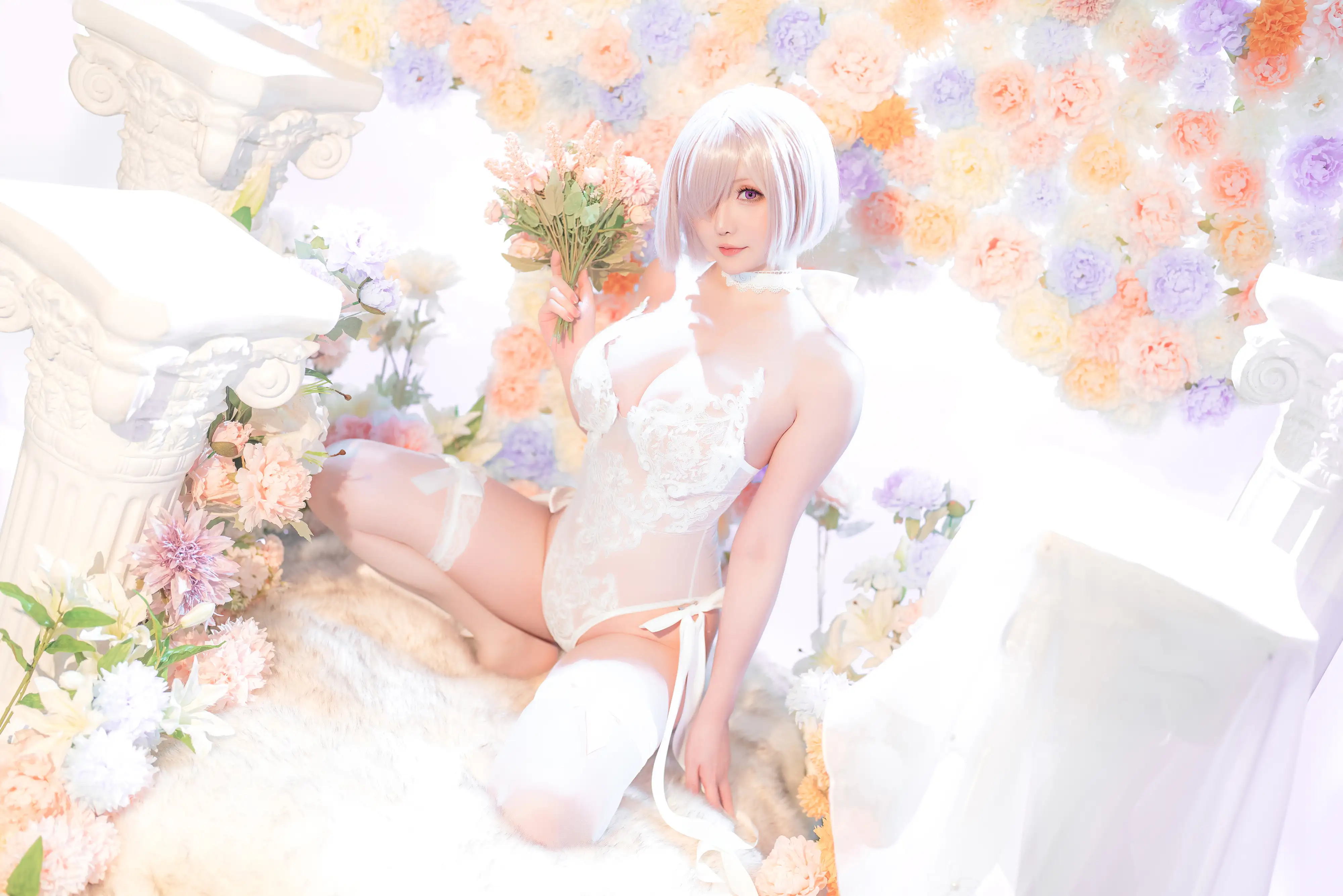 [会员][图包]星之迟迟 - FGO 玛修婚纱（78P+1V/414MB）