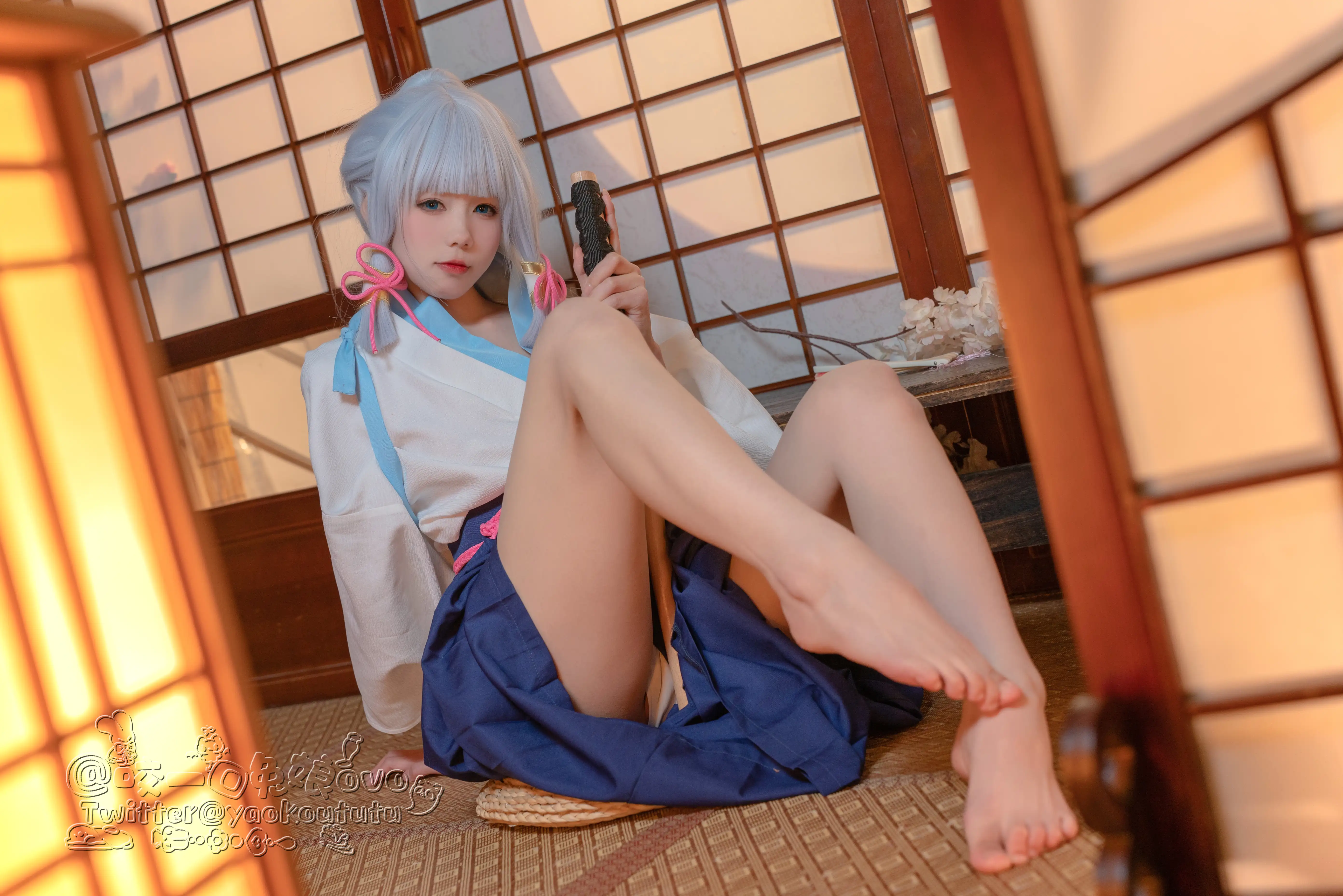 [会员][视图]咬一口兔娘 - 绫华的小憩（60P+1V/834MB）