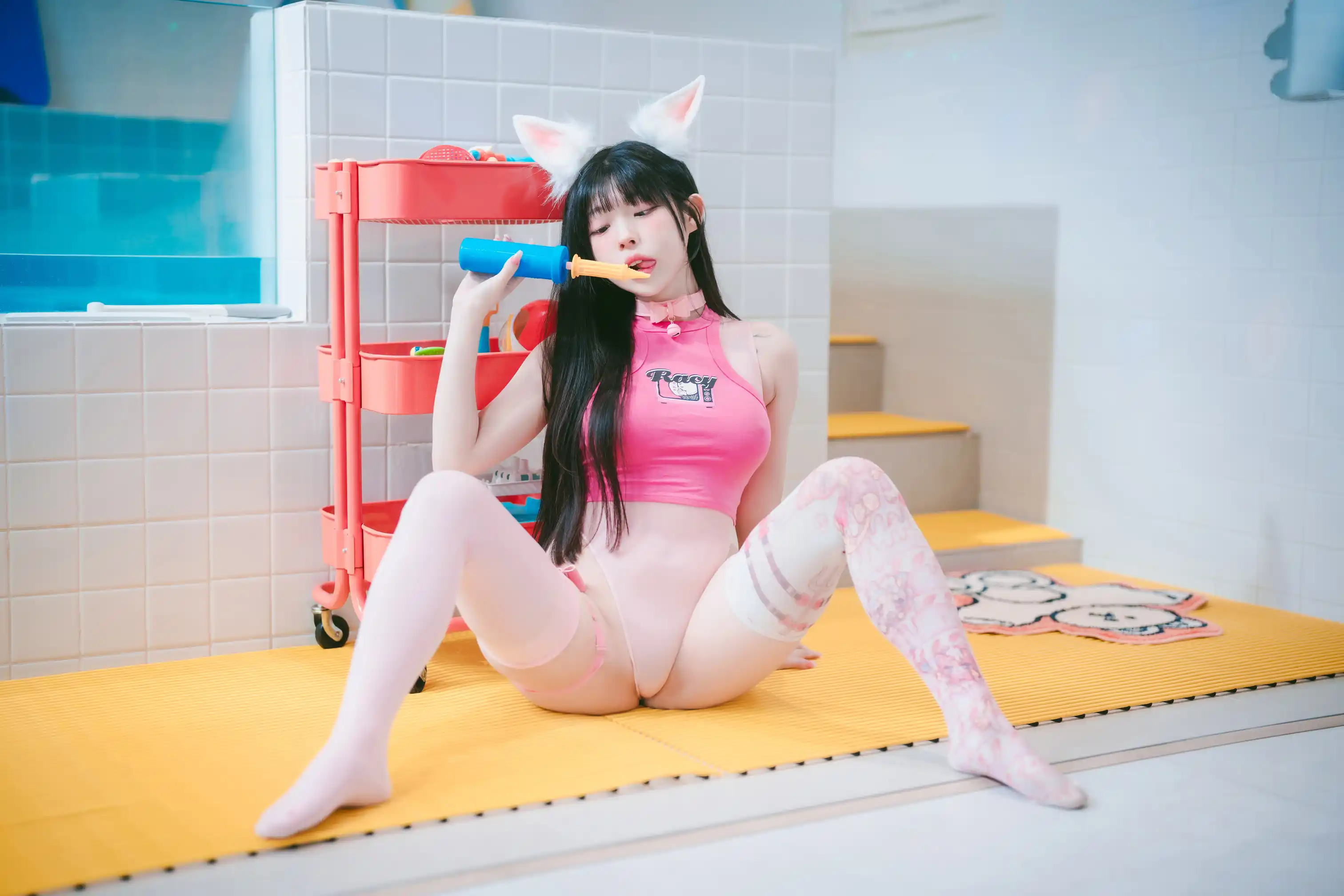 [会员][图包]DJAWA - Photo Yudi (유디) Pink Bunny & Black Cat（105P/736MB）