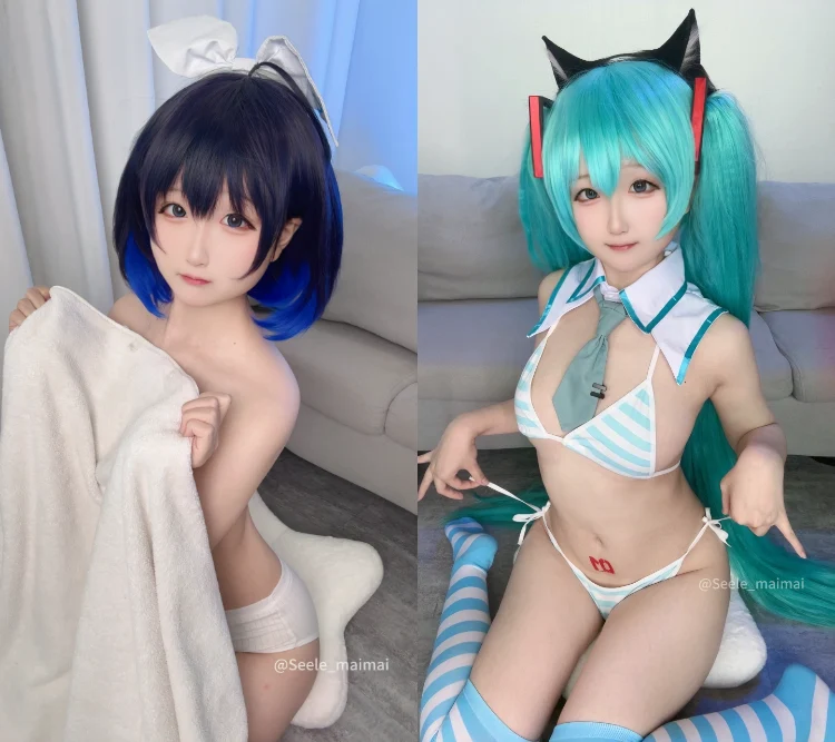 [图包]Seele麦麦 - 崩崩温泉&初音[139P/470MB]