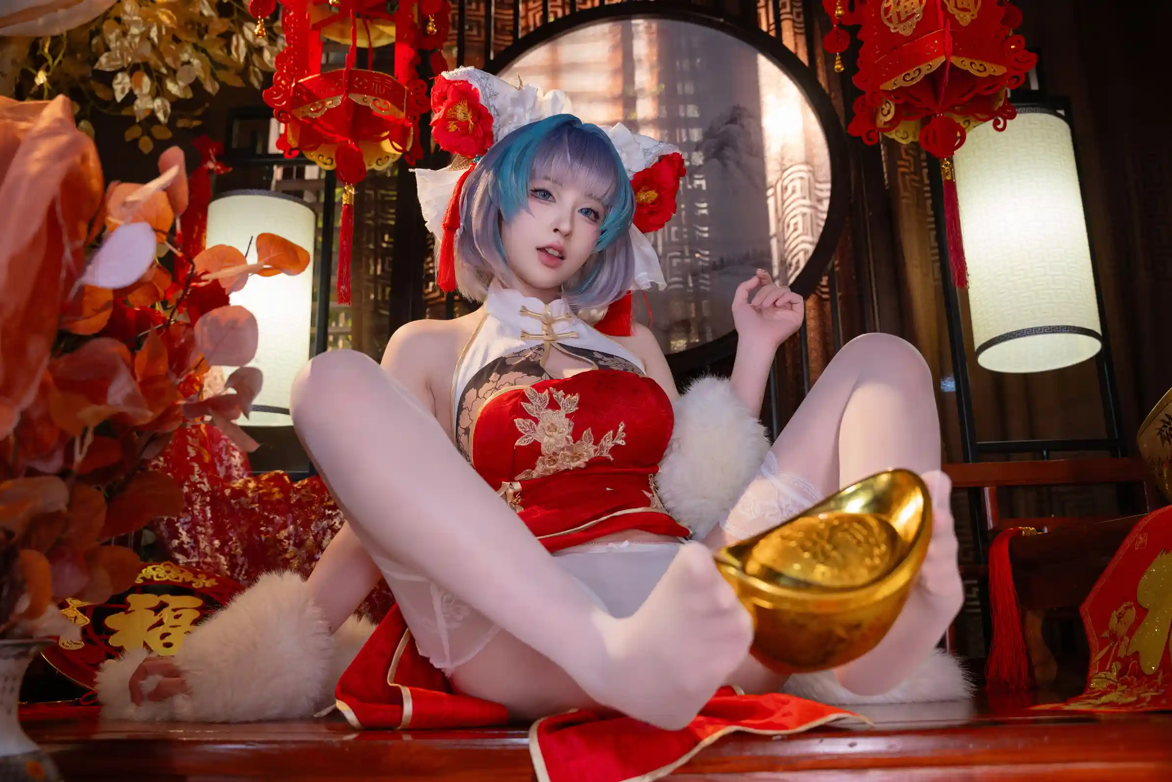 [会员]清水由乃 – 柴郡新春旗袍[71P+1V/1.44GB]